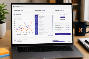 uxpertise LMS dashboard